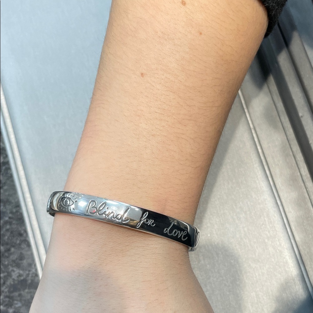 Gucci Silver Engraved Bracelet